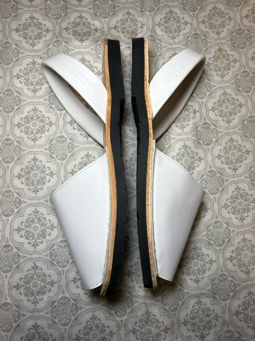 MIBO AVARCAS WHITE MENORCAN SANDALS SiZe 33 = US 1.5Y or US 2Y